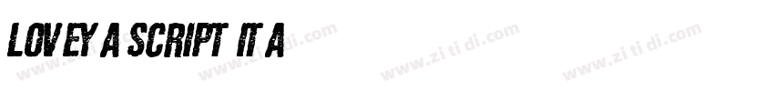 loveya Script Ita字体转换